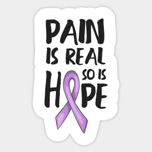 'Pain Is Real So Is Hope' PTSD Mental Health Shirt Sticker